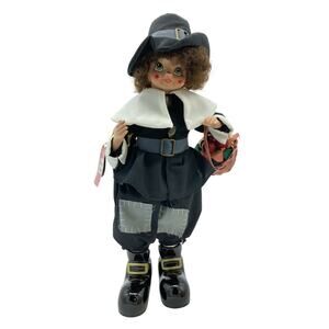 Vtg 1986 Brinn’s Pilgrim Doll Collectible Limited Edition Nov Calendar NOS